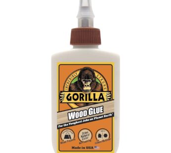 Gorilla Wood Glue, 4 Ounce Bottle, Natural Wood Color, (Pack of 1)