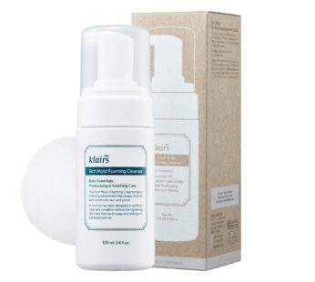 [DearKlairs] K-Beauty Skincare Rich Moist Foaming Cleanser, 3.4 fl oz (100 ml)