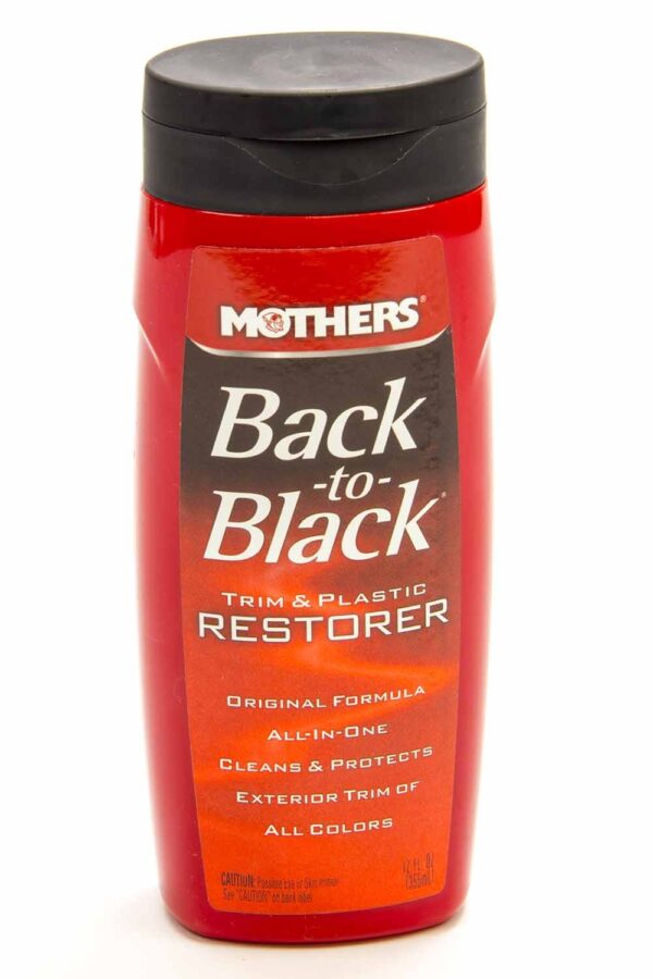 Mothers 06112 Back-to-Black Trim & Plastic Restorer, 12 fl. oz.