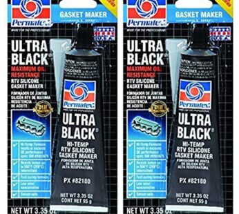 Permatex 82180 Ultra Black Maximum Oil Resistance RTV Silicone Gasket Maker, 3.35 oz. Tube