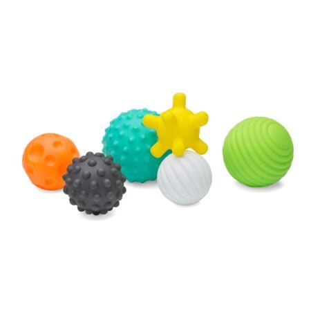 Infantino Textured Multi Ball Set - Toy for Sensory Exploration and Engagement for Ages 6 - Image 2