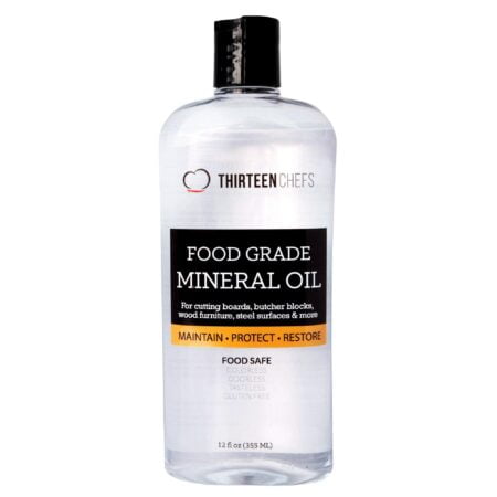 Thirteen Chefs Mineral Oil - 12oz Food Grade Conditioner for Wood Cutting Board, Counterto - Image 2