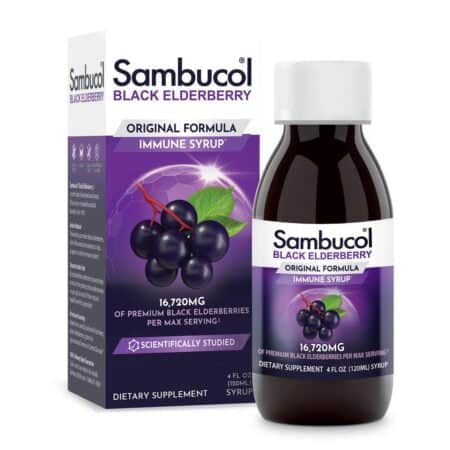 Sambucol Black Elderberry Syrup - Sambucus Elderberry Syrup for Adults Immune Support, Eld - Image 2