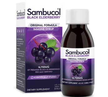 Sambucol Black Elderberry Syrup – Sambucus Elderberry Syrup for Adults Immune Support, Eld
