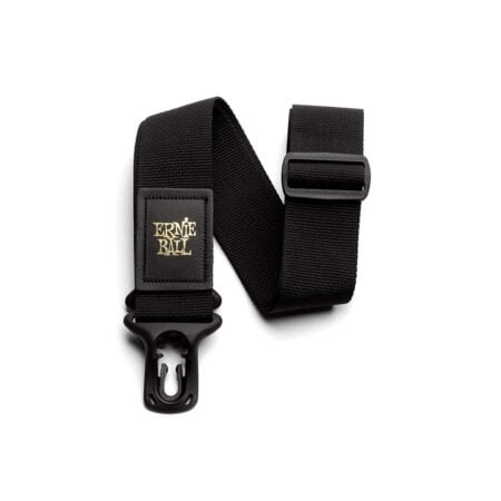 Ernie Ball PolyLock Guitar Strap, Black (P04056) - Image 2
