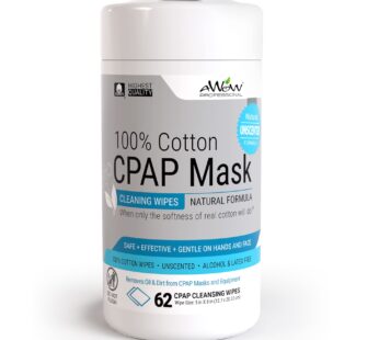 AWOW CPAP Wipes for Mask Cleaning – CPAP Accessories for daily CPAP Cleaning, Unscented 10