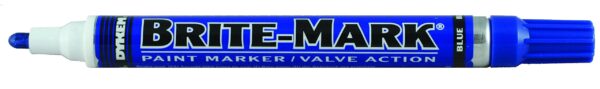 DYKEM Brite-Mark Paint Markers, Medium Bullet Tip, Blue