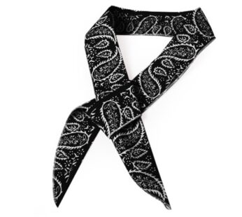 The Elixir Sports Cooling Scarf/Headband/Neck Wrap, Cotton Polar Ice Scarf Bandana, Black