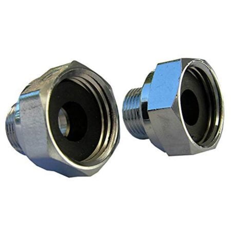 LASCO 10-0061 Delta Faucet 1/2 Female Pipe Thread by 3/8 Male Compression Brass Adapter, 2