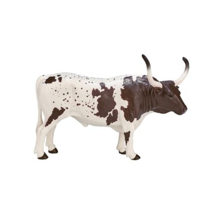 MOJO Texas Longhorn Bull Realistic Farm Animal Toy Replica Hand Painted Figurine - Image 2