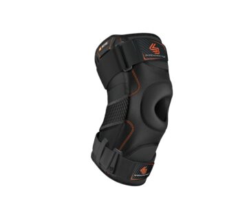 Shock Doctor Knee Support with Dual Hinges (Black, Large)