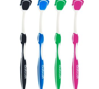 Orabrush Tongue Scraper, Multi, 4 Count