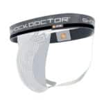 Shock Doctor Athletic Supporter Jockstrap with Cup Pocket, Youth & Adult White Small - Image 2