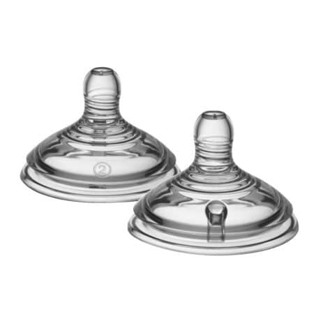 Tommee Tippee Closer to Nature Baby Bottle Nipples, Breast-like, Anti-Colic Valve, Soft Si - Image 2