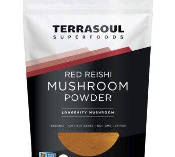 Terrasoul Superfoods Organic Reishi Mushroom Powder (4:1 Extract), 5.5 Oz, Immune Support,
