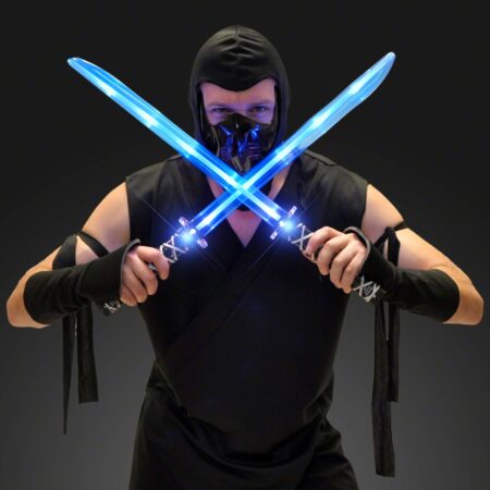 Deluxe Ninja LED Light up Sword with Motion Activated Clanging Sounds - Image 4