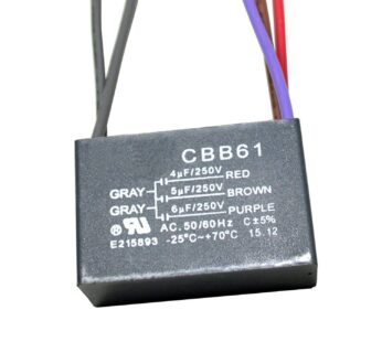 HQRP Capacitor Compatible with Hampton Bay Ceiling Fan 4uf+5uf+6uf 5-Wire CBB61 UL Listed