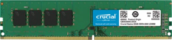 Crucial RAM 4GB DDR4 2400 MHz CL17 Desktop Memory CT4G4DFS824A Green/Black