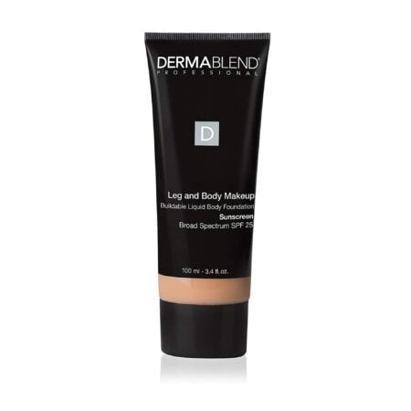 Dermablend Leg and Body Makeup Foundation with SPF 25, 25W Light Sand, 3.4 Fl. Oz.