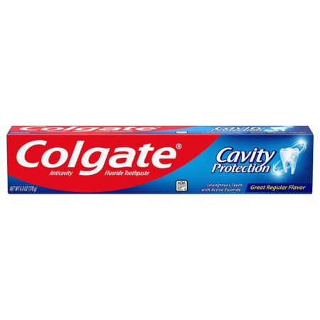 Colgate Cavity Protection Regular Fluoride Toothpaste, White, 6 oz - Image 2