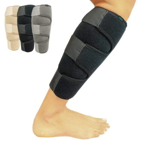 Vive Calf Brace - Adjustable Shin Splint Support - Lower Leg Compression Wrap Increases Ci - Image 2