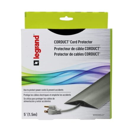 C2G Wiremold Floor Cord Management Kit, Corduct, Cord Protector, Wire Organizer and Hider, - Image 6