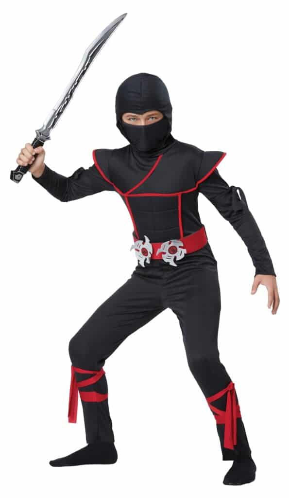 Kids Stealth Ninja Costume Small (6-8) - Image 2