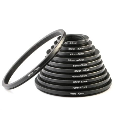 K&F Concept 11 Pieces Step Down Filter Adapter Rings Set, Metal Step Down Filter Adapter R