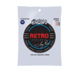 Martin Retro Acoustic Guitar Strings, MTR13 Bluegrass-Gauge Monel, Nickel (6 str)