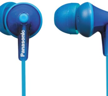 Panasonic RP-HJE125-A Wired Earphones, Blue, 7 x 9.8 x 20