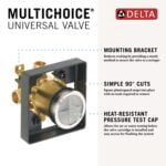 Delta Faucet R10000-UNBXHF MultiChoice Universal Shower Valve Body for Shower Faucet Trim - Image 2