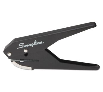 Swingline 1 Hole Punch, 20 Sheet Capacity Hole Puncher, Low Force Plier Paper Punch, Black