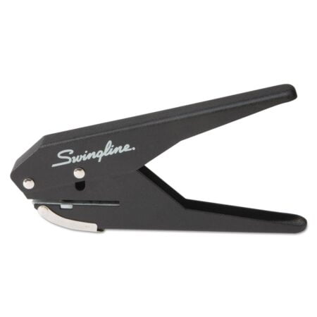 Swingline 1 Hole Punch, 20 Sheet Capacity Hole Puncher, Low Force Plier Paper Punch, Black