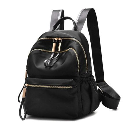 Wraifa Small Backpack Purse for Women Waterproof Nylon Anti-theft Rucksack Lightweight Sho
