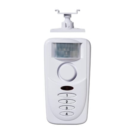 SABRE Wireless Motion Sensor Home Security Burglar Alarm with LOUD 120 dB Siren and 120 De