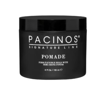 Pacinos Pomade – Flexible Hold, Frizz Control – High Shine Pomade for All Hair Types – 4oz