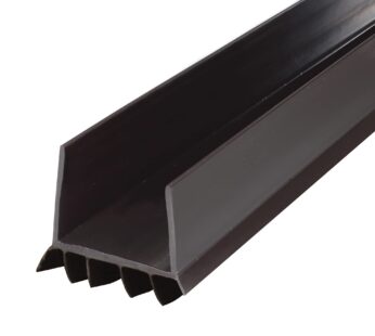 M-D Building Products 43337 36 in. Brown Vinyl Cinch  U-Shape Slide-On Under Door Seal