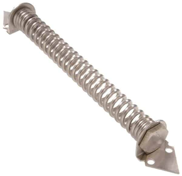 Hardware Essentials 851838 Stainless Steel Self-Closing Gate Spring, Adjustable Tension, 1