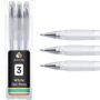 Art-n-Fly White Gel Pens For Black Paper | White Ink Pen for Artists 0.7mm Fine Point Tip