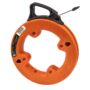 Klein Tools 56005 Fish Tape, 25-Foot Steel Fish Tape, 1/4-Inch, Plastic Tip, Etched for Me