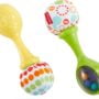 Fisher-Price Baby Toys Rattle  N Rock Maracas, Set of 2 Soft Musical Instruments for Infan