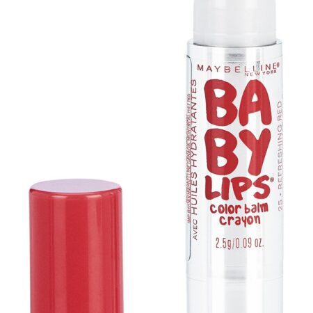 Maybelline New York Baby Lips Color Balm Crayon, Refreshing Red, 0.09 oz. - Image 2