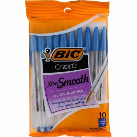 BIC Cristal Ballpoint Pen, Medium Point, Blue - 10 Ea(Pack of 2) - Image 2