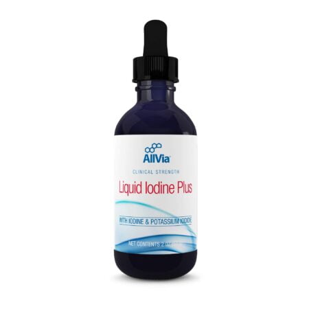 Allvia - Liquid Iodine Plus - with Iodine & Potassium Iodide, Clinical Strength - 2 Fluid