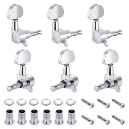 Neewer 6 Pieces Guitar Machine Heads Knobs Guitar String Tuning Pegs Machine Head Tuners f