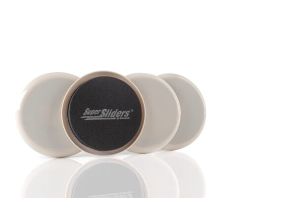Super Sliders 3 1/2" Round Reusable Furniture Sliders for Carpet - Effortless Moving and S