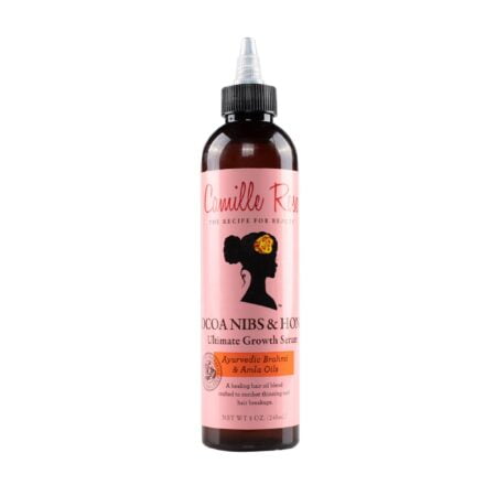 Camille Rose Cocoa Nibs & Honey Hair Growth Serum, with Amla Oil to Naturally Thicken Stre