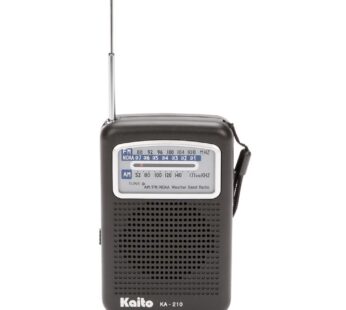 Kaito KA210 Pocket AM/FM NOAA Weather Radio, Black