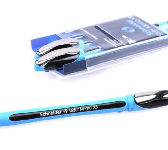 Schneider Slider Memo XB Ballpoint Pen, Black, Pack of 3 Pens (150294)