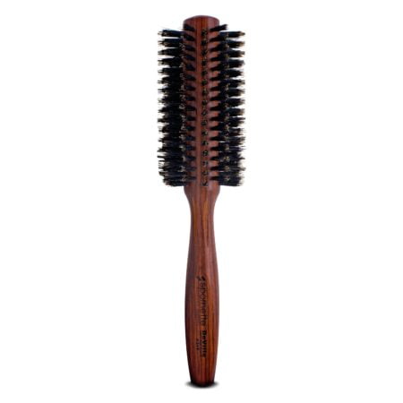Spornette Deville Round Brush, 2 Inch, Boar Bristle Hair Brush - For Blow Drying, Styling,